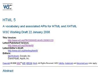   HTML5    W3C