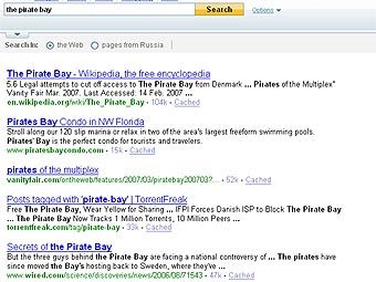     "The Pirate Bay"    Yahoo!