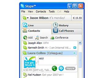   Skype 