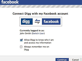   Facebook Connect