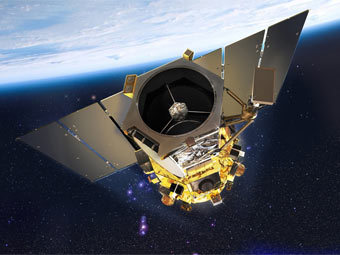 GeoEye-1 на орбите. Иллюстрация с сайта проекта GeoEye-1 на орбите. Иллюстрация с сайта проекта