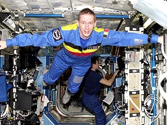 Астронавт Франк де Винне на МКС во время предыдущей миссии. Фото ESA Астронавт Франк де Винне на МКС во время предыдущей миссии. Фото ESA