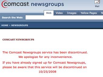  Comcast        Usenet