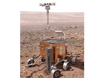 Компьютерная модель аппарата ExoMars. Изображение ESA Компьютерная модель аппарата ExoMars. Изображение ESA