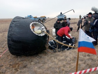 Спускаемый аппарат "Союз". Фото с сайта NASA Спускаемый аппарат "Союз". Фото с сайта NASA