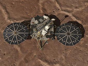 Компьютерная модель "Феникса", вид сверху. Изображение NASA/JPL-Caltech/SSV  Компьютерная модель "Феникса", вид сверху. Изображение NASA/JPL-Caltech/SSV