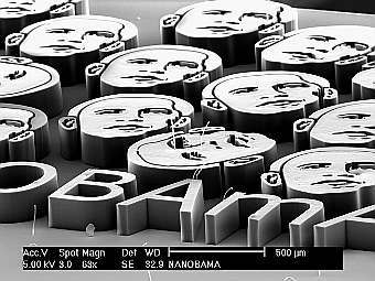 Миниатюрные портреты Обамы. Фото nanobama.com  Миниатюрные портреты Обамы. Фото nanobama.com
