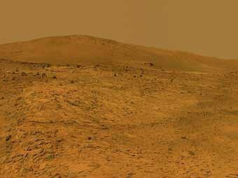 Снимок текущего местонахождения Spirit. Изображение NASA Снимок текущего местонахождения Spirit. Изображение NASA