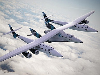 WhiteKnightTwo     SpaceShipTwo.  Virgin Galactic