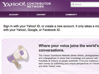  Yahoo! Contributor Network